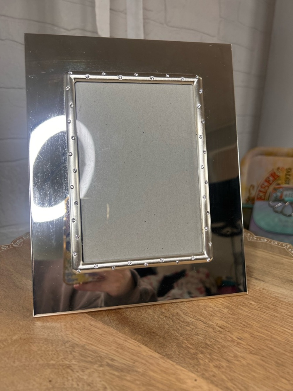LENOX devotion silver plated photo frame 5”x7”